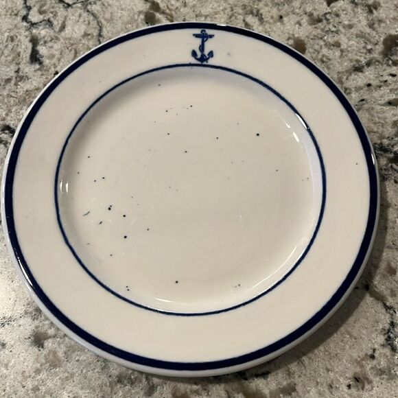 Wardroom Anchor Navy Officer Salad or Bread plate- Shenango China Newcastle - Picture 5 of 5